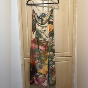 UO April Tie-Back Midi Slip Dress